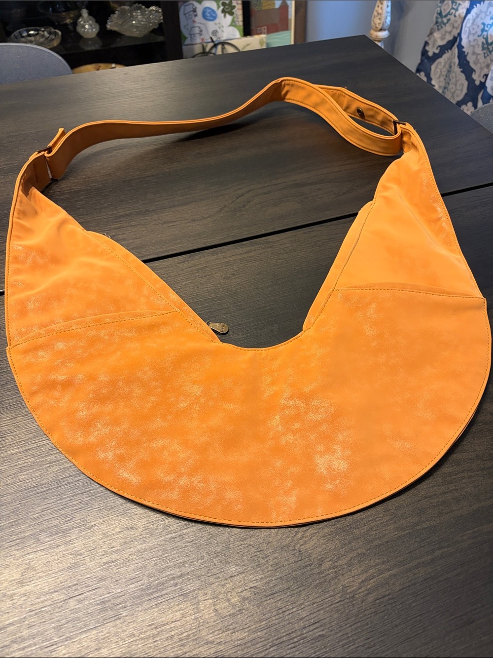 Authentic Sash Bag Crossbody Sling Purse Orange Like New